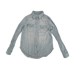 Universal Thread Long Sleeve Jean Shacket Shirt Size XS Women’s